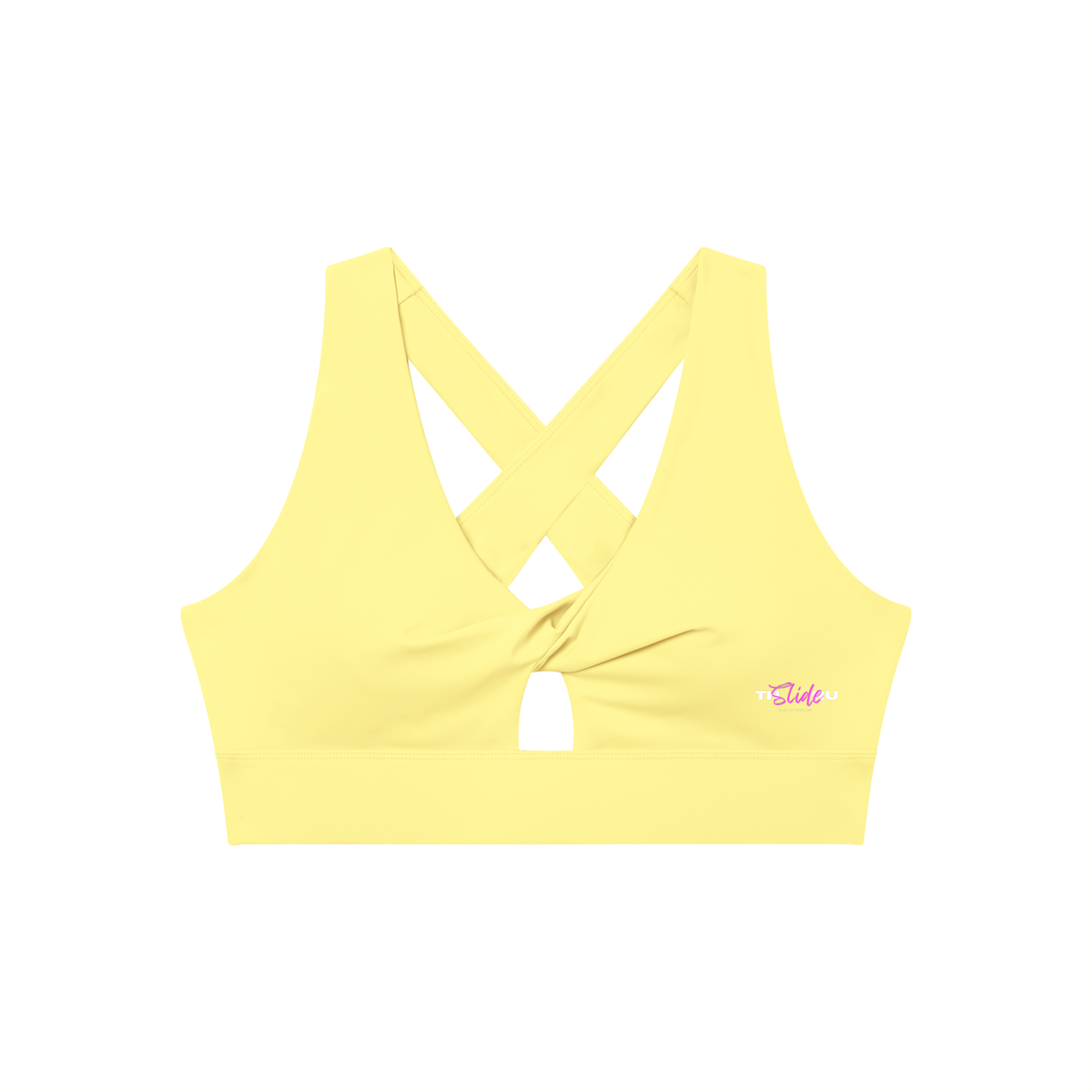 Women's Twist Front V-Neck Sports Bra