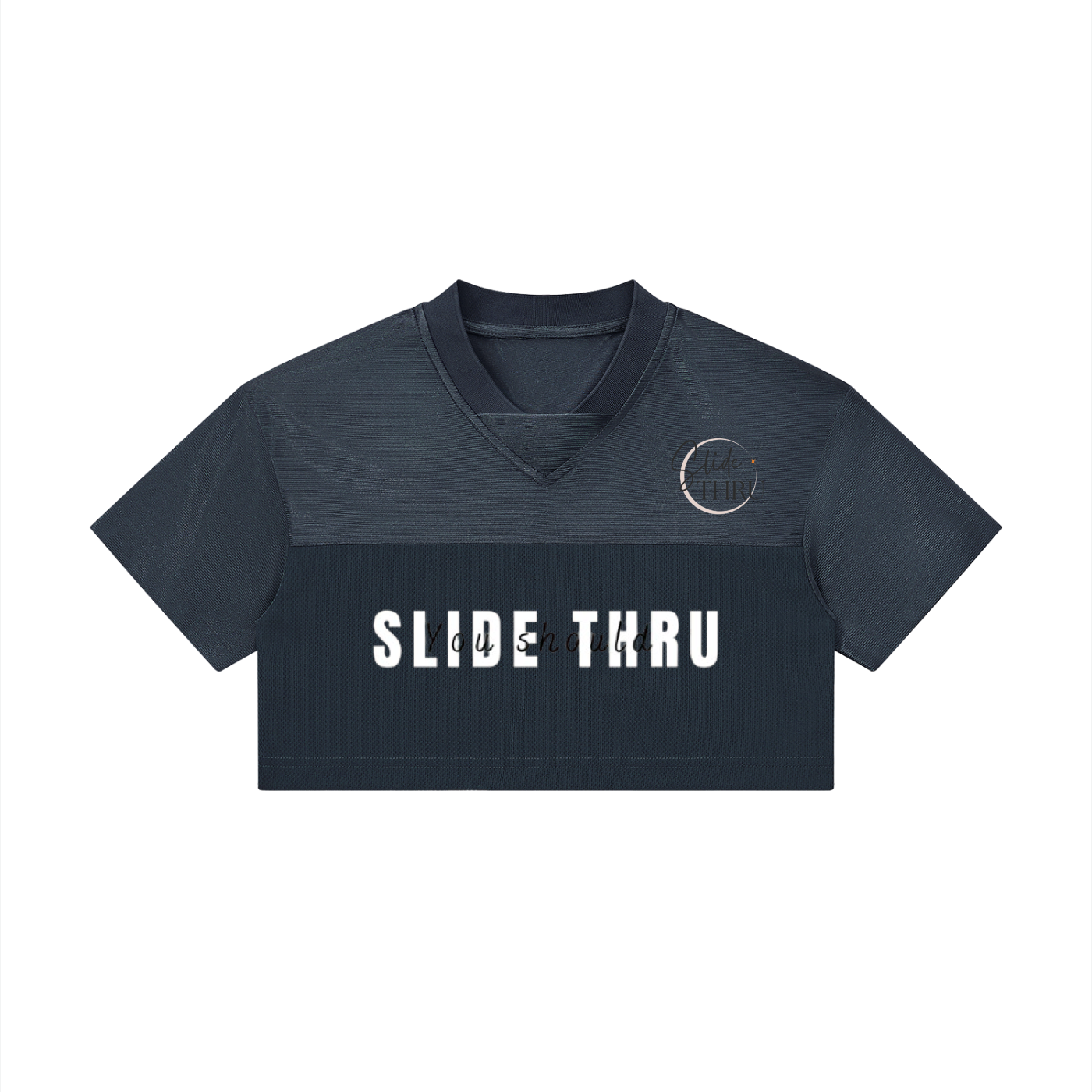 Women’s Cropped Paneled V-Neck Jersey