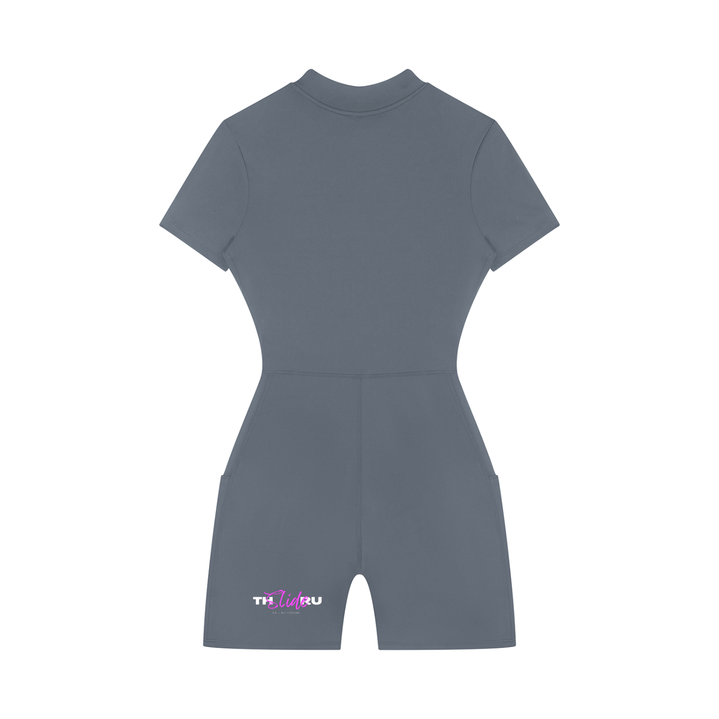 Women's Quarter-Zip Short Sleeve Romper