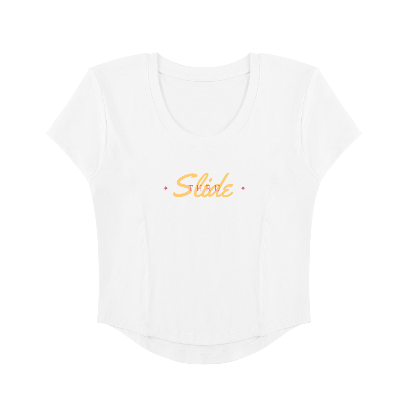 Slide Thru - Women's Paneled Crop T-Shirt