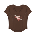 Women's Paneled Crop T-Shirt (Cute Girl Summer)