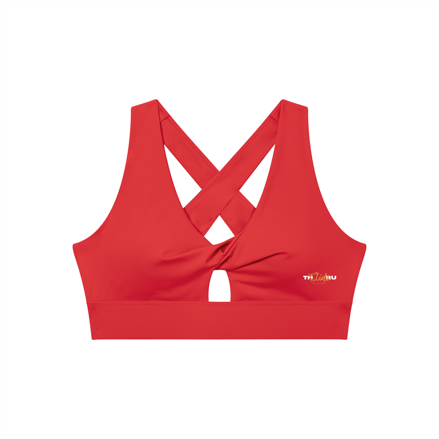 Women's Twist Front V-Neck Sports Bra