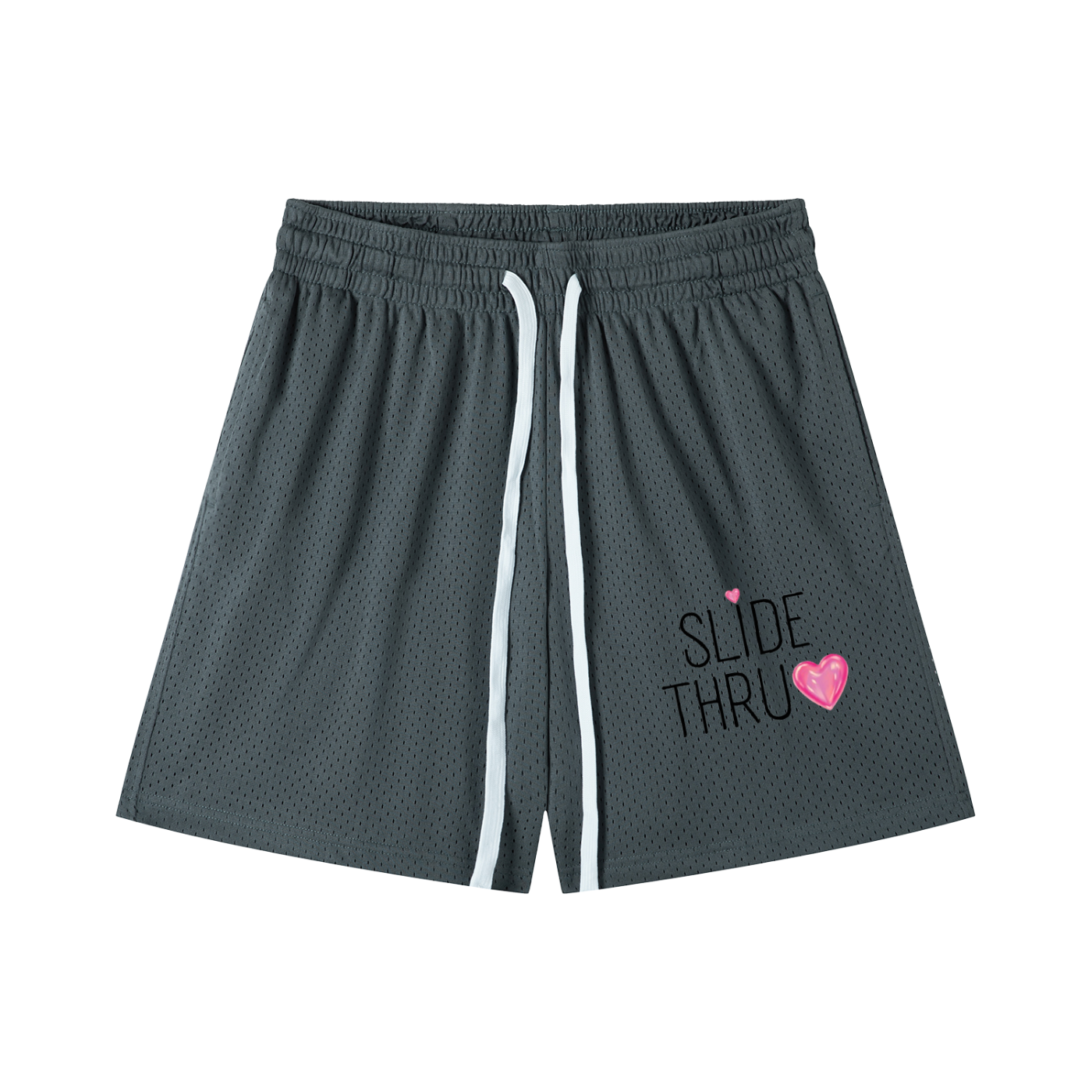 Mesh Drawstring Shorts