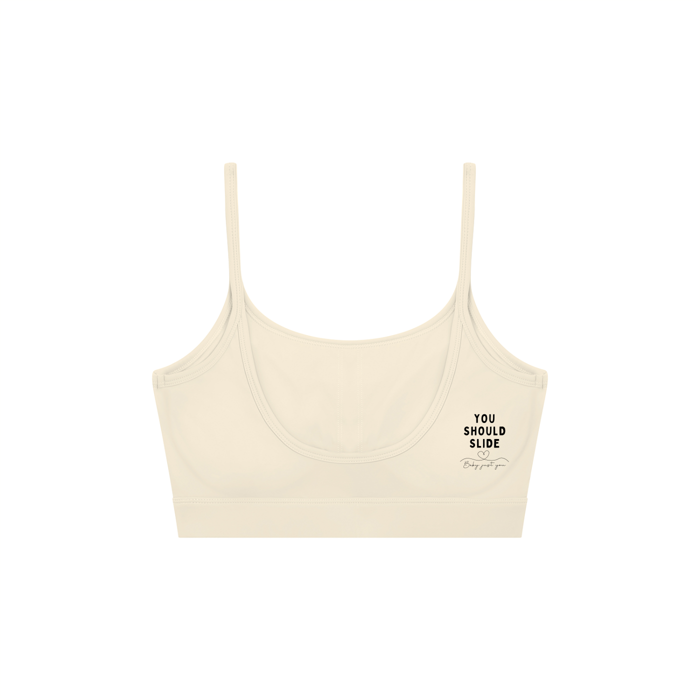 Women's Solid U-Neck Sports Bra