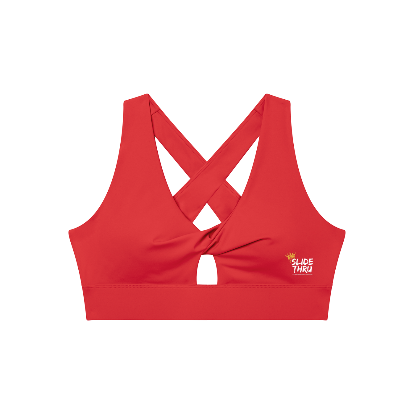 Women's Twist Front V-Neck Sports Bra