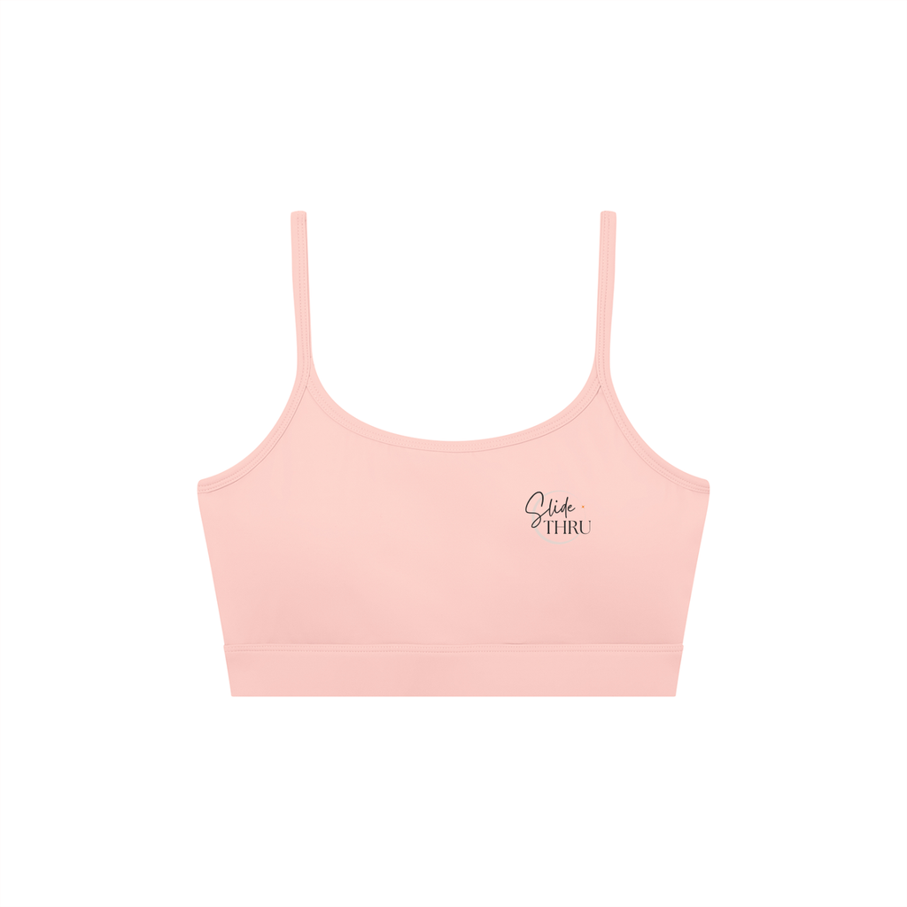 Women's Solid U-Neck Sports Bra