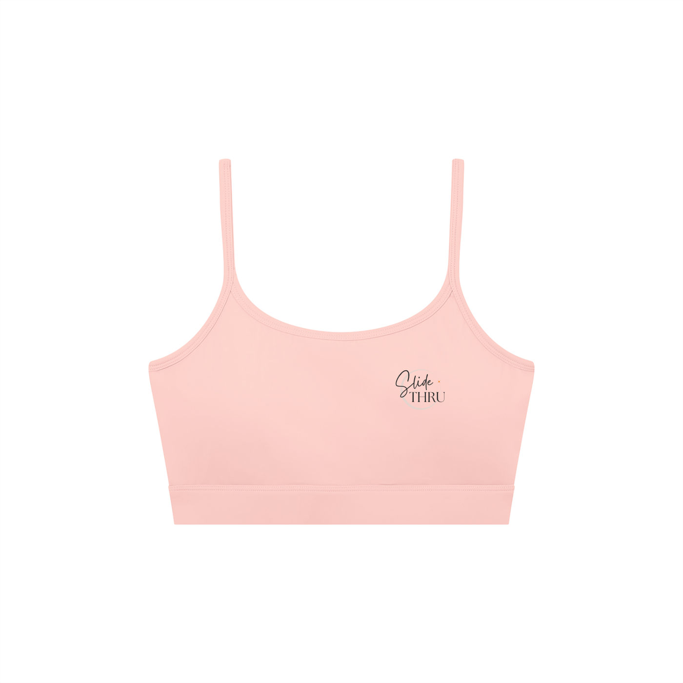 Women's Solid U-Neck Sports Bra