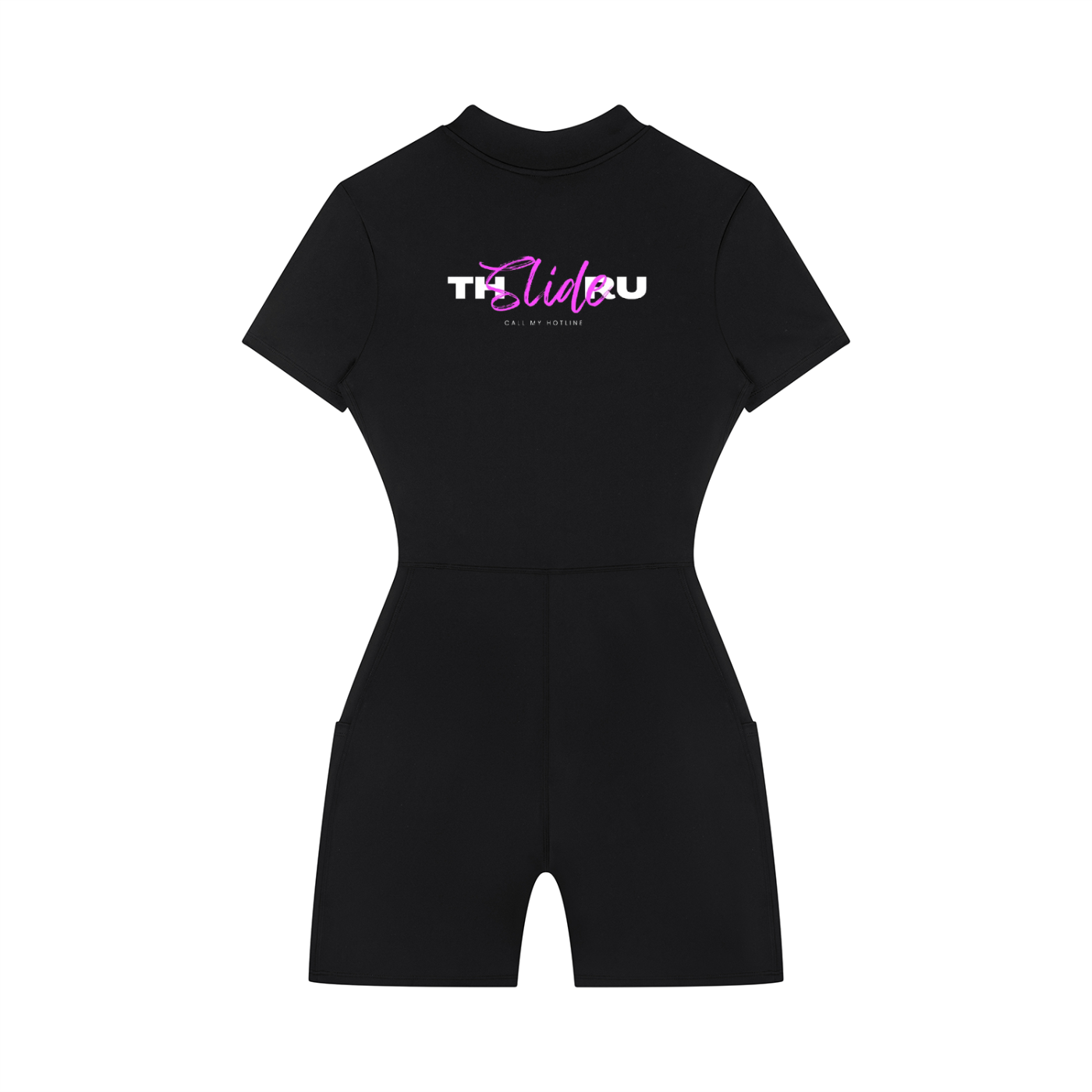 Women's Quarter-Zip Short Sleeve Romper