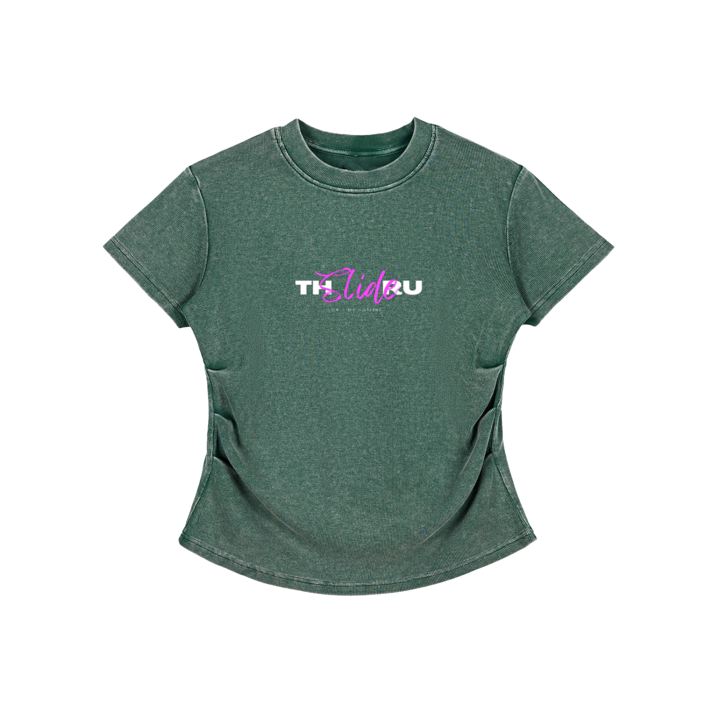 Vintage Washed Bodycon Cotton T-Shirt
