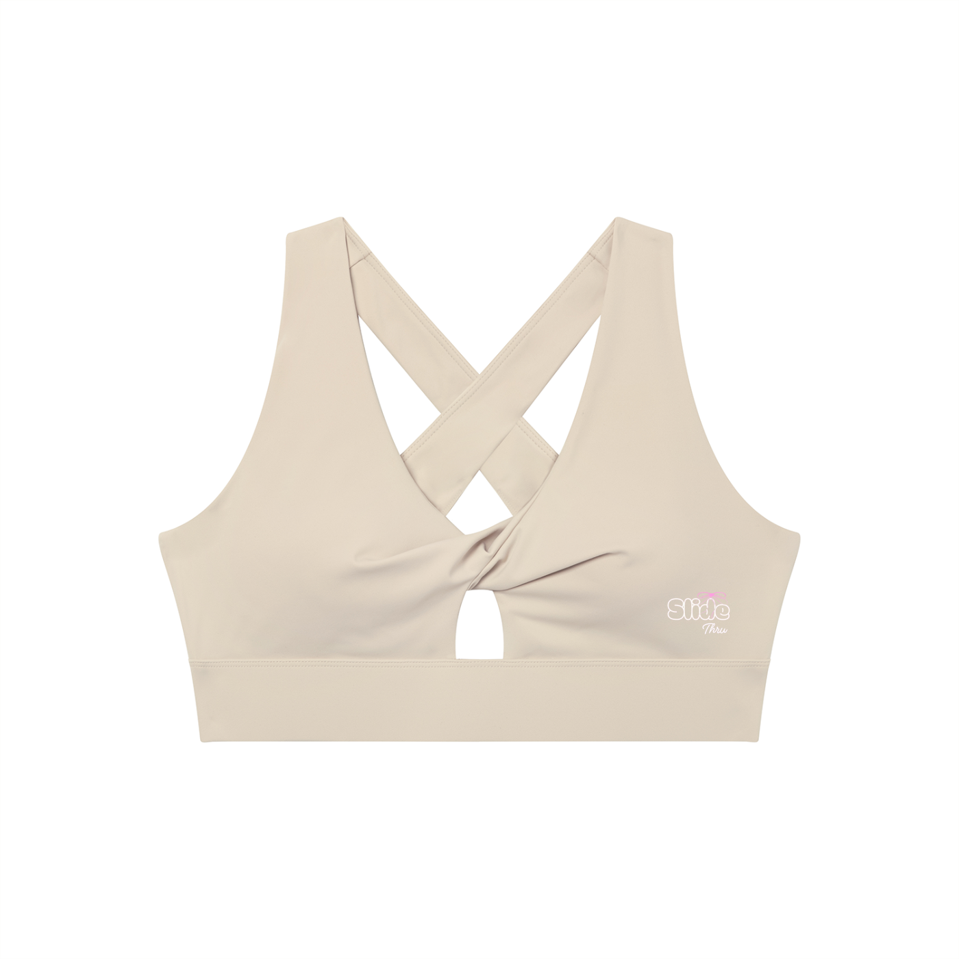 Women's Twist Front V-Neck Sports Bra