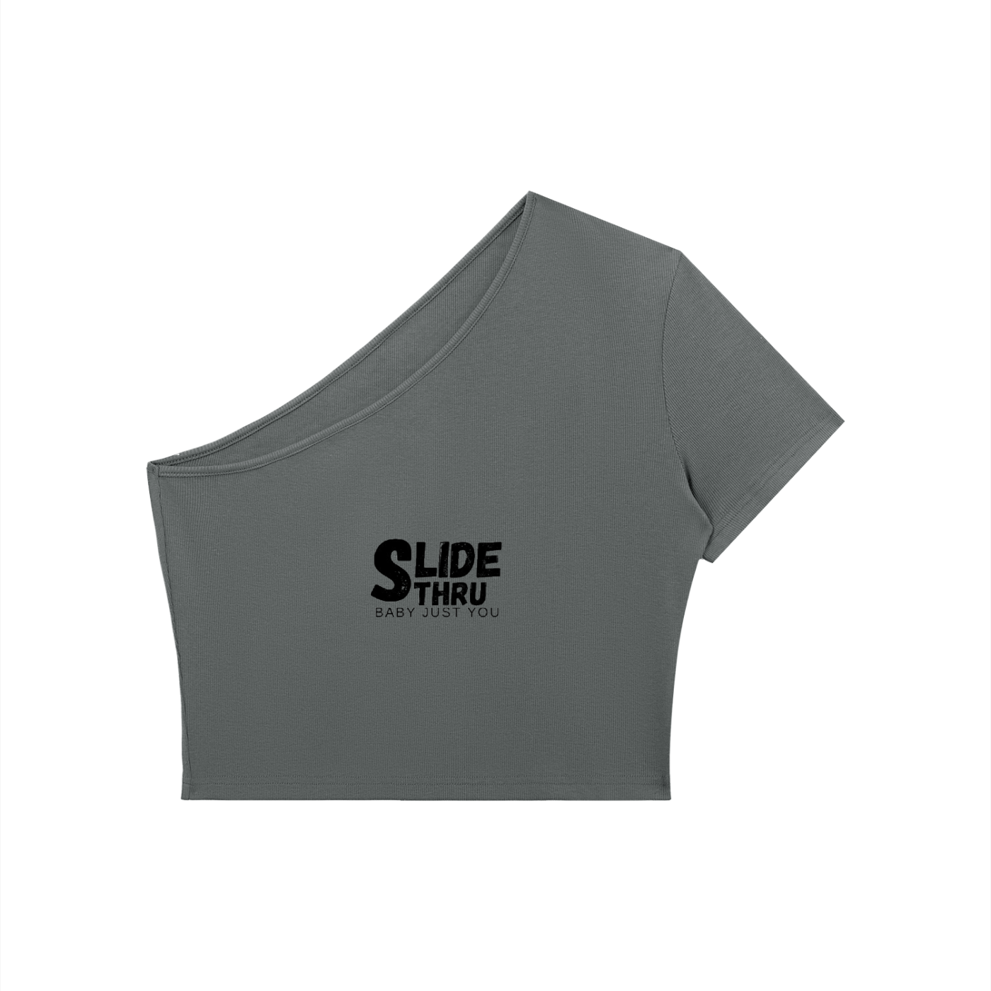 Women's One-Shoulder Crop T-Shirt