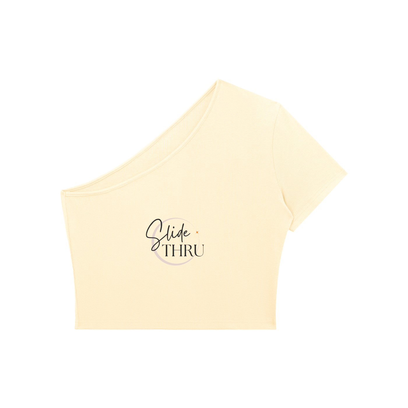 Women's One-Shoulder Crop T-Shirt