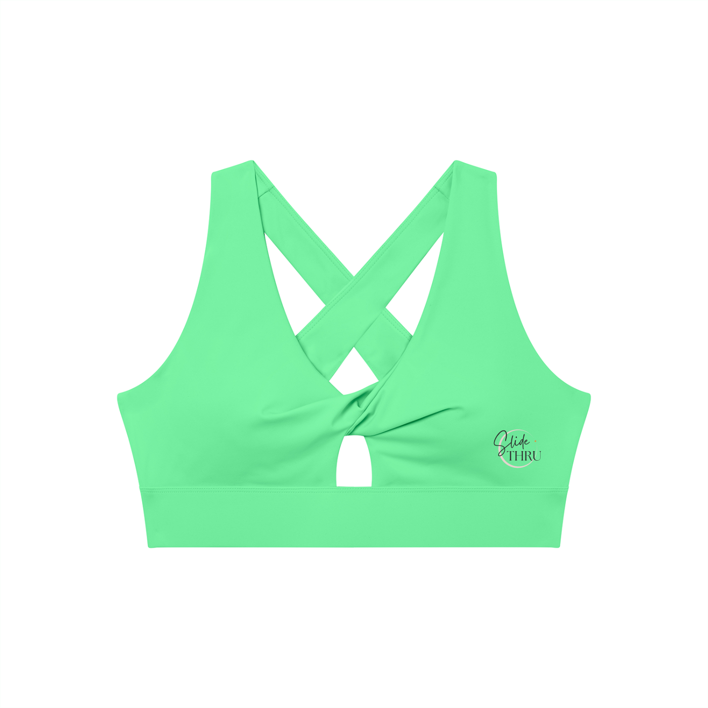 Women's Twist Front V-Neck Sports Bra