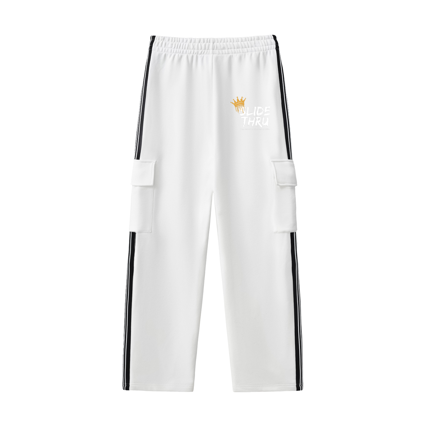 Side Stripe Straight-Leg Pants