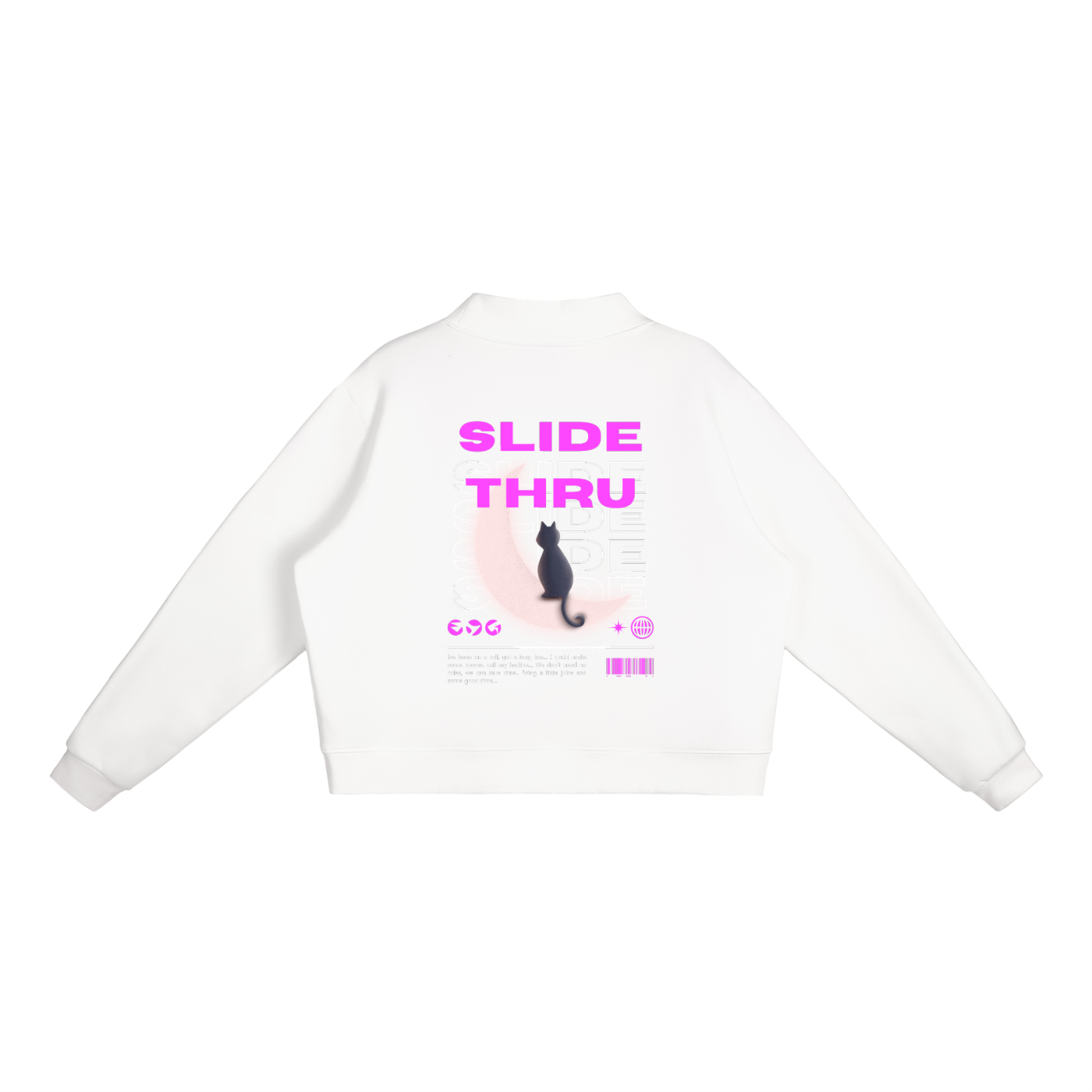 Essential Fleece Mock-Neck Crew Sweatshirt
