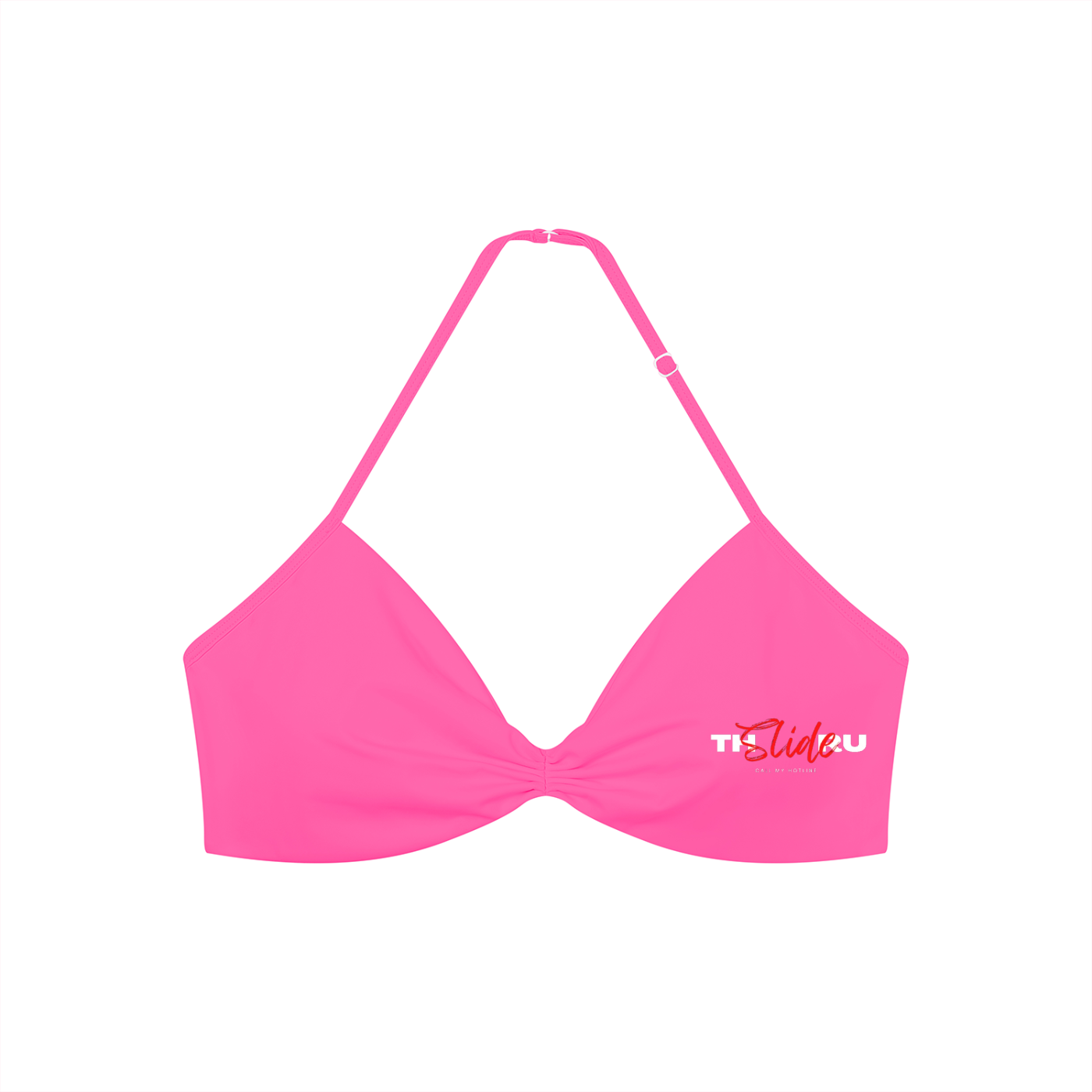 Women’s Ruched Halter-Neck Sports Bra