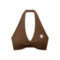 Women's Pleated Halter Sports Bra