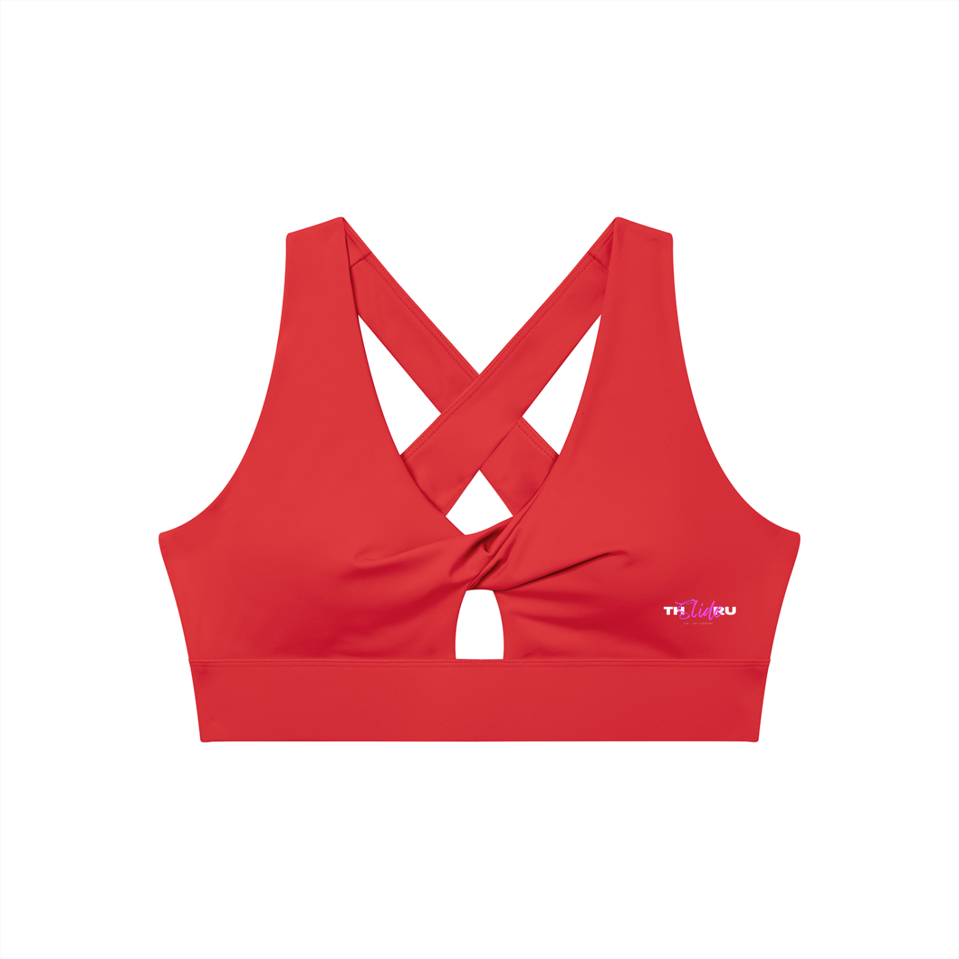 Women's Twist Front V-Neck Sports Bra