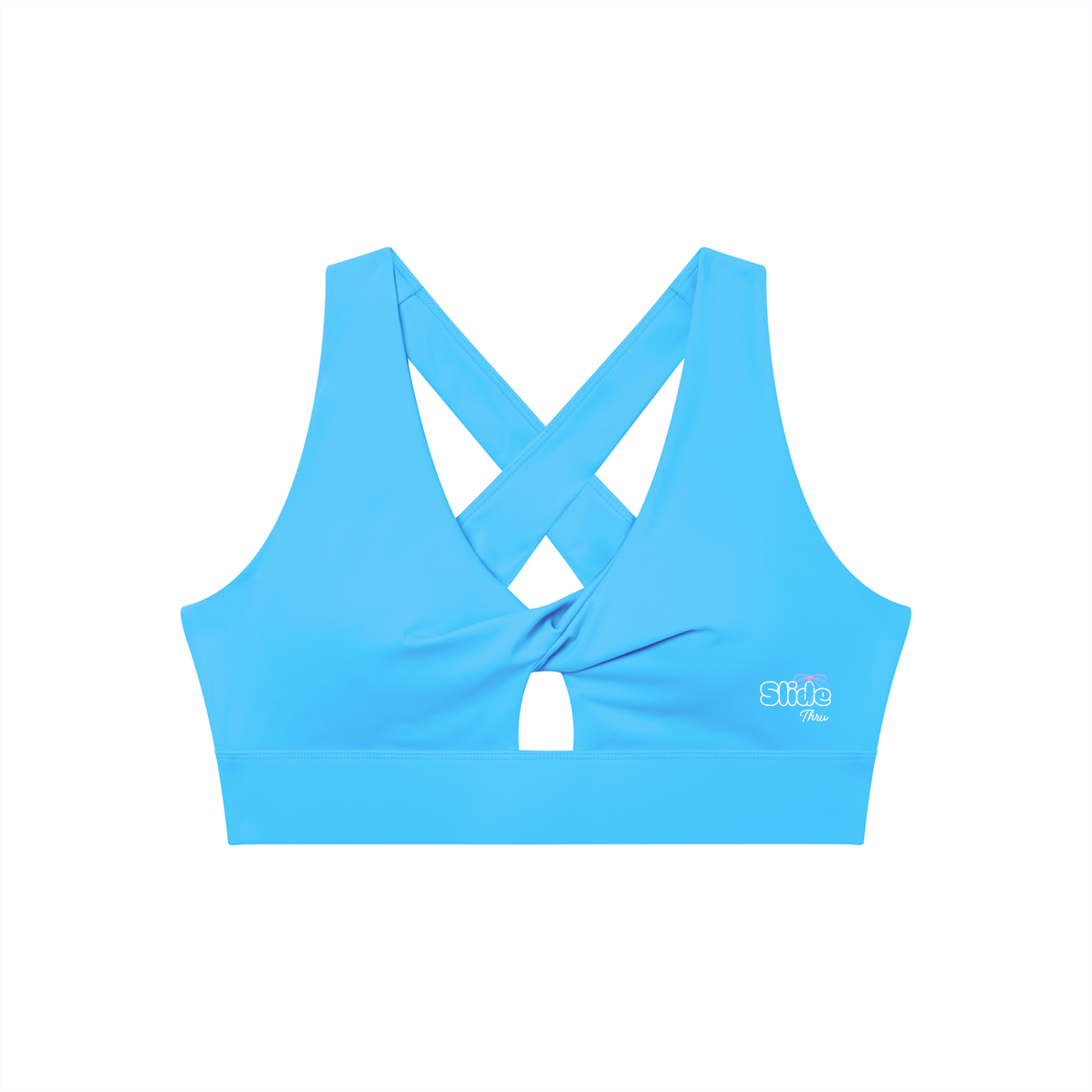 Women's Twist Front V-Neck Sports Bra