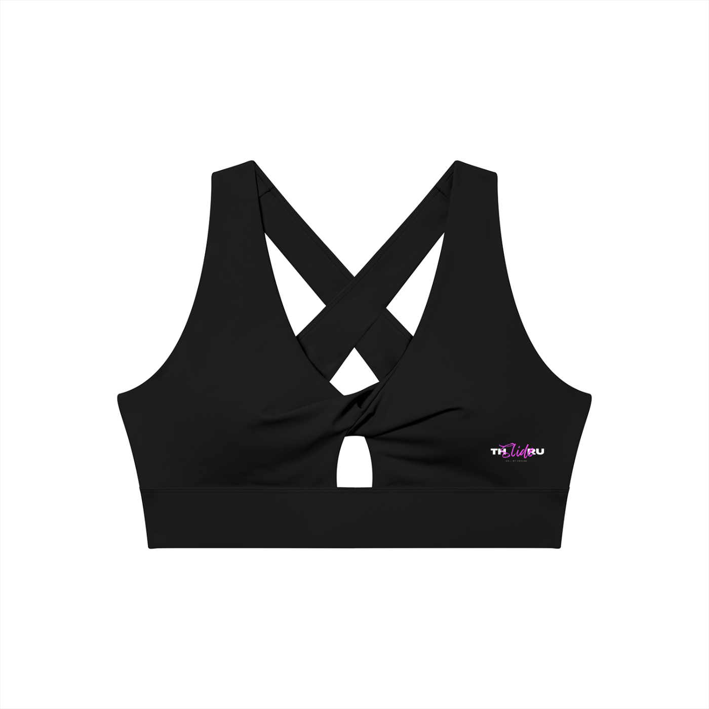 Women's Twist Front V-Neck Sports Bra