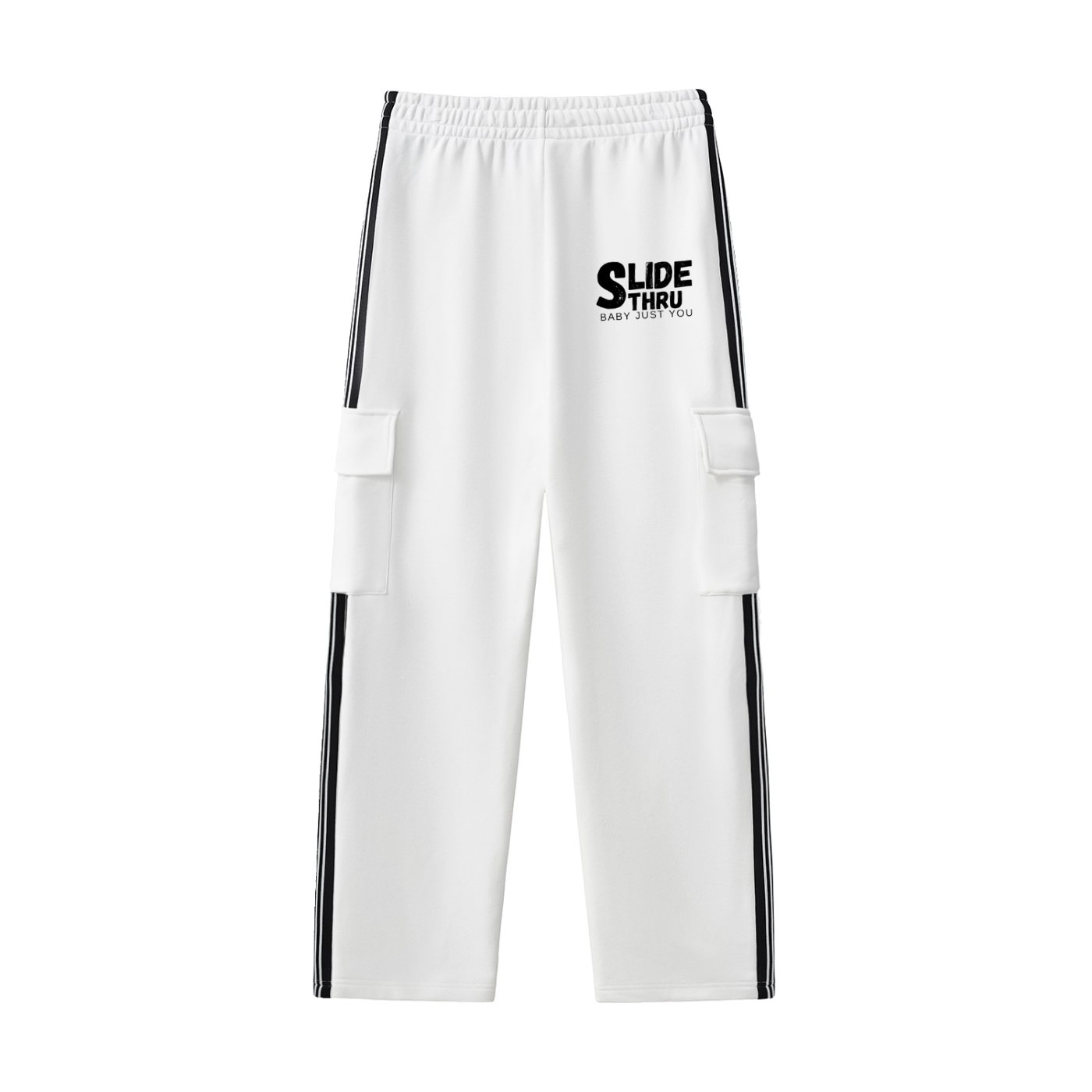 Side Stripe Straight-Leg Pants