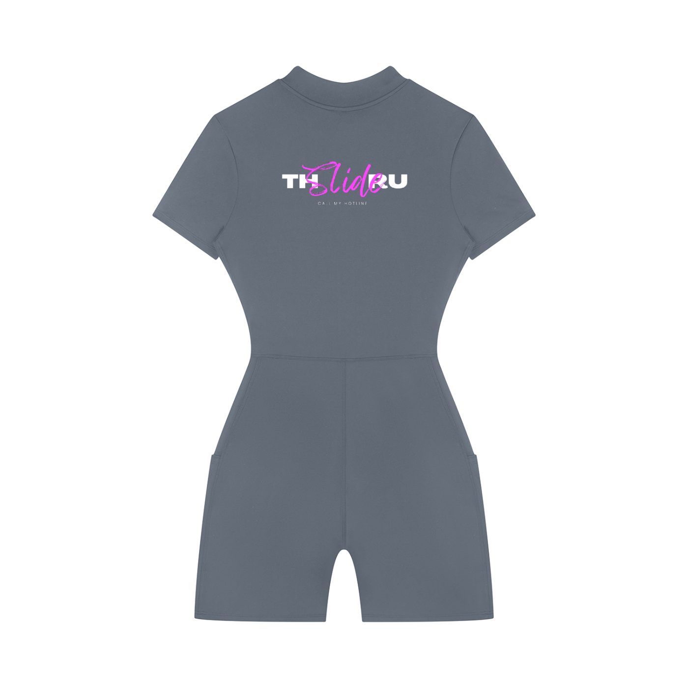 Women's Quarter-Zip Short Sleeve Romper
