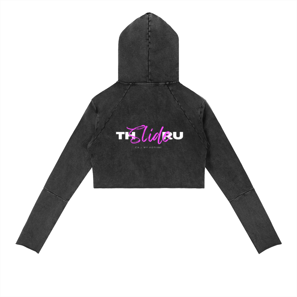 Vintage Washed Raw Edge Hoodie