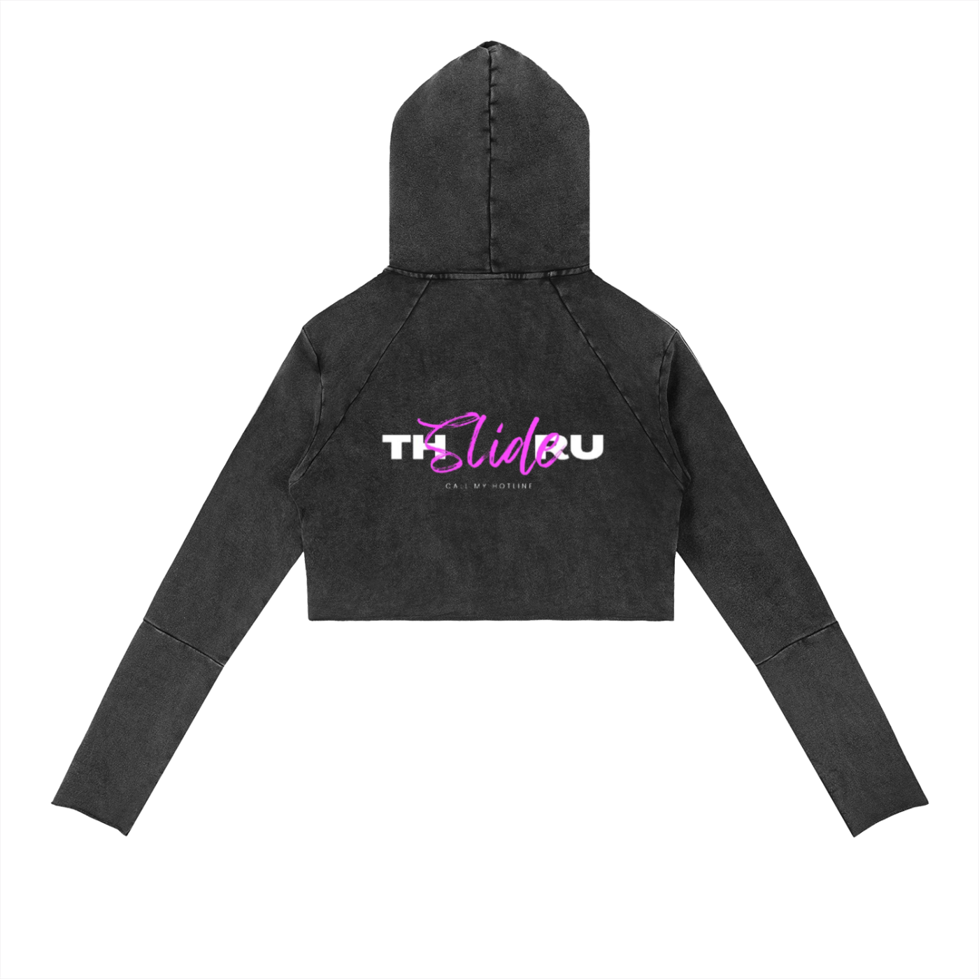 Vintage Washed Raw Edge Hoodie