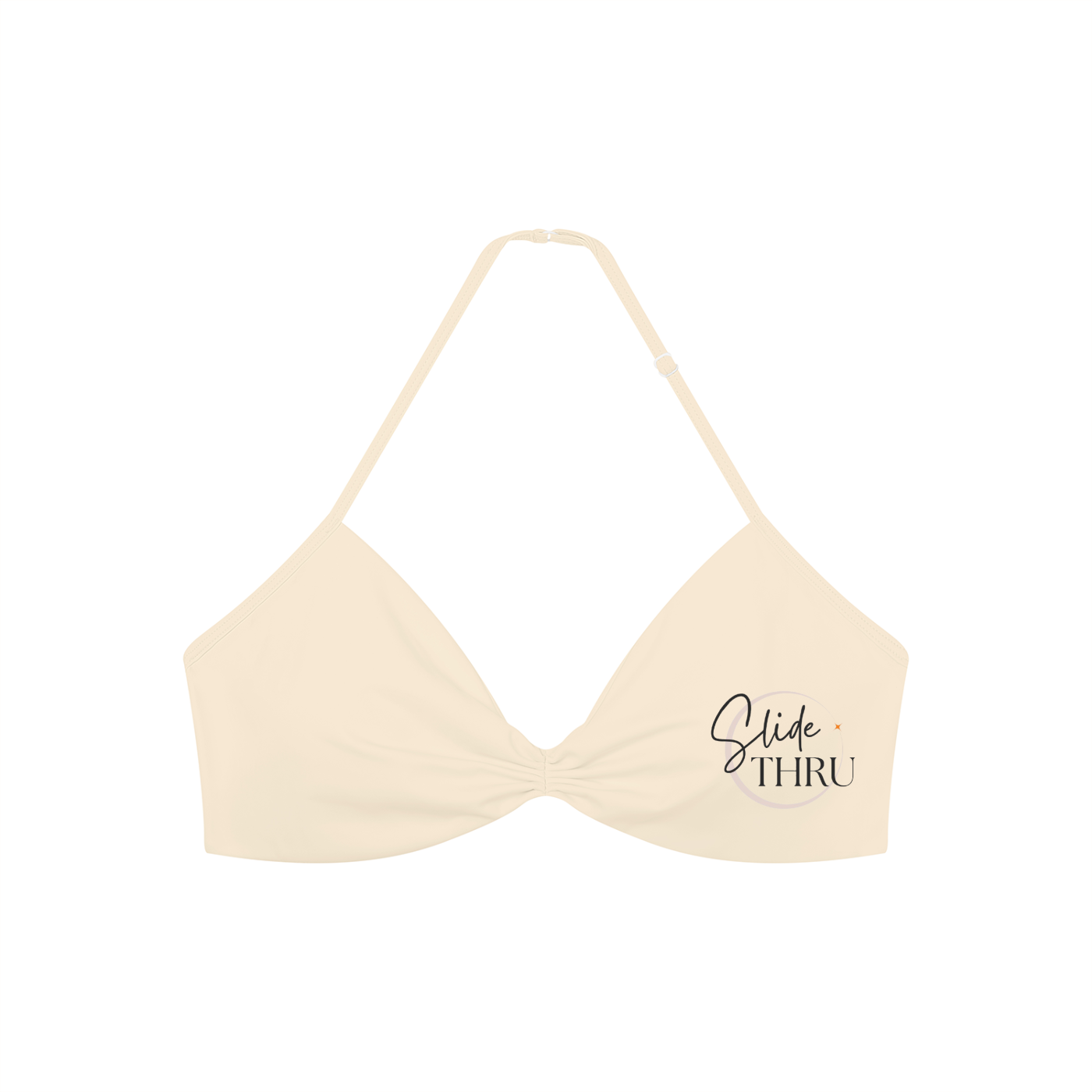 Women’s Ruched Halter-Neck Sports Bra