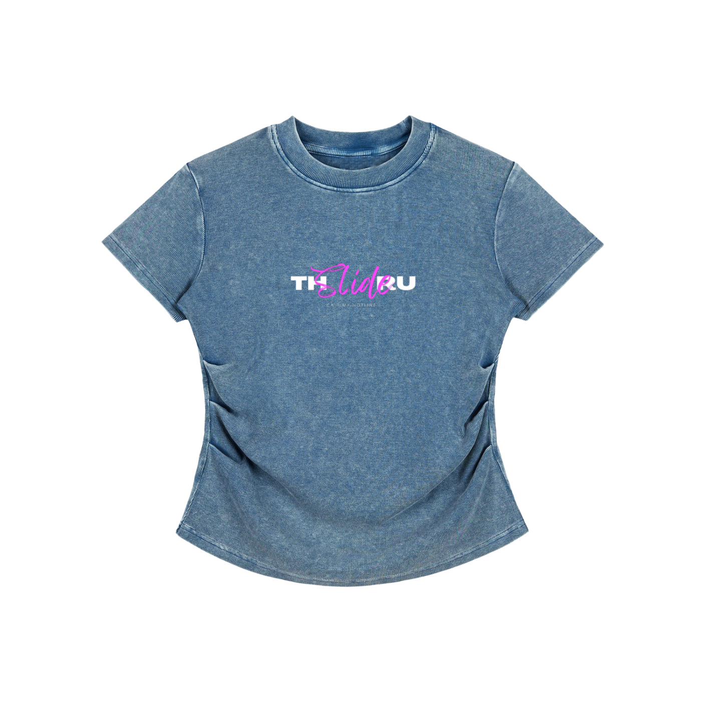 Vintage Washed Bodycon Cotton T-Shirt
