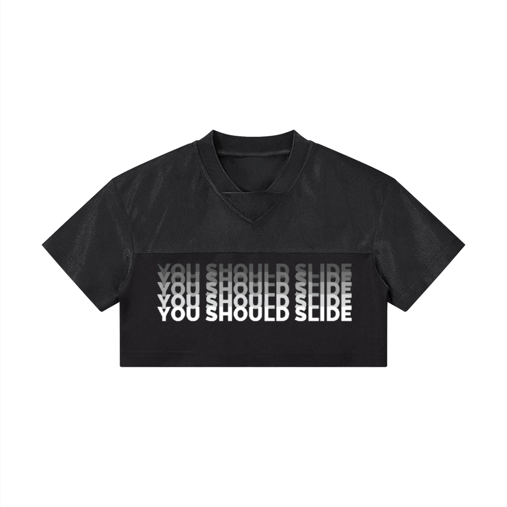 Women’s Cropped Paneled V-Neck Jersey