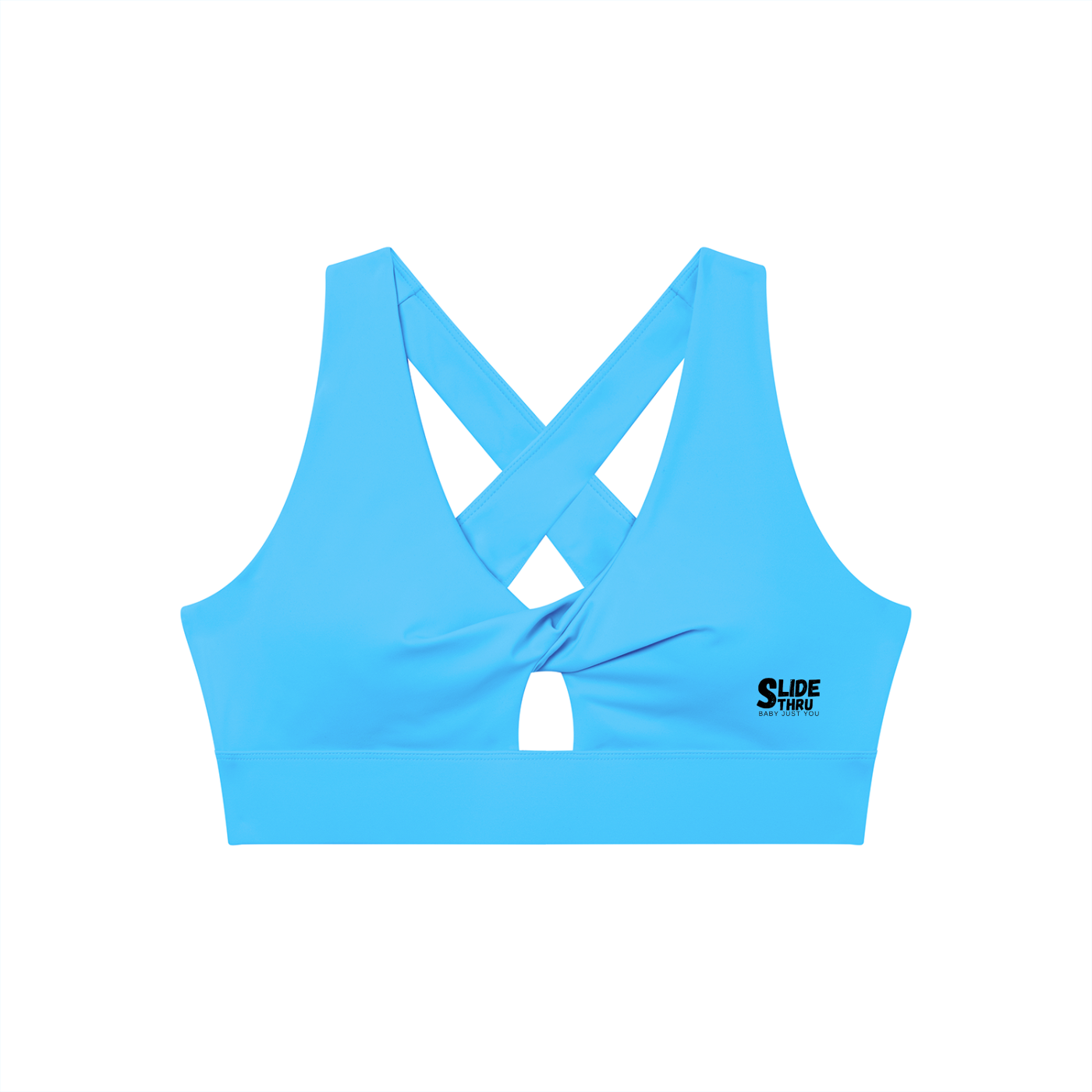Women's Twist Front V-Neck Sports Bra