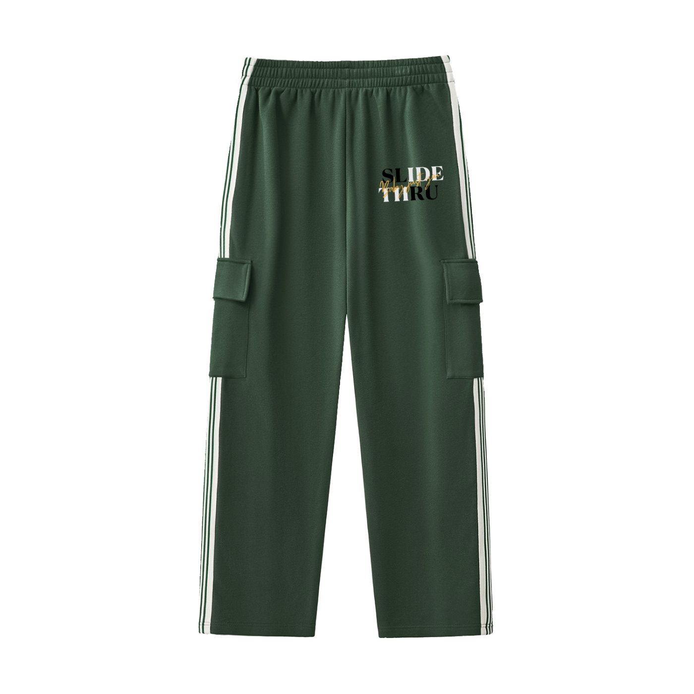 Side Stripe Straight-Leg Pants