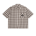 Unisex Boxy Plaid Short Sleeve Shirt