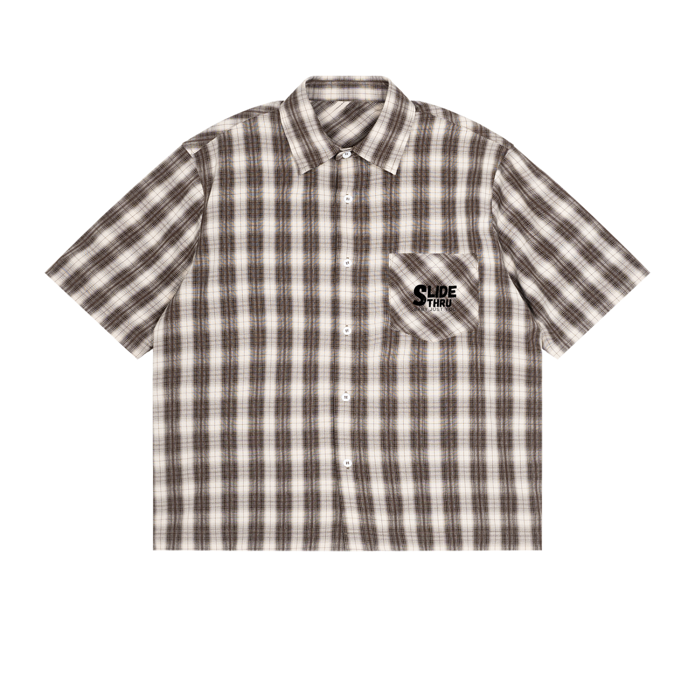Unisex Boxy Plaid Short Sleeve Shirt