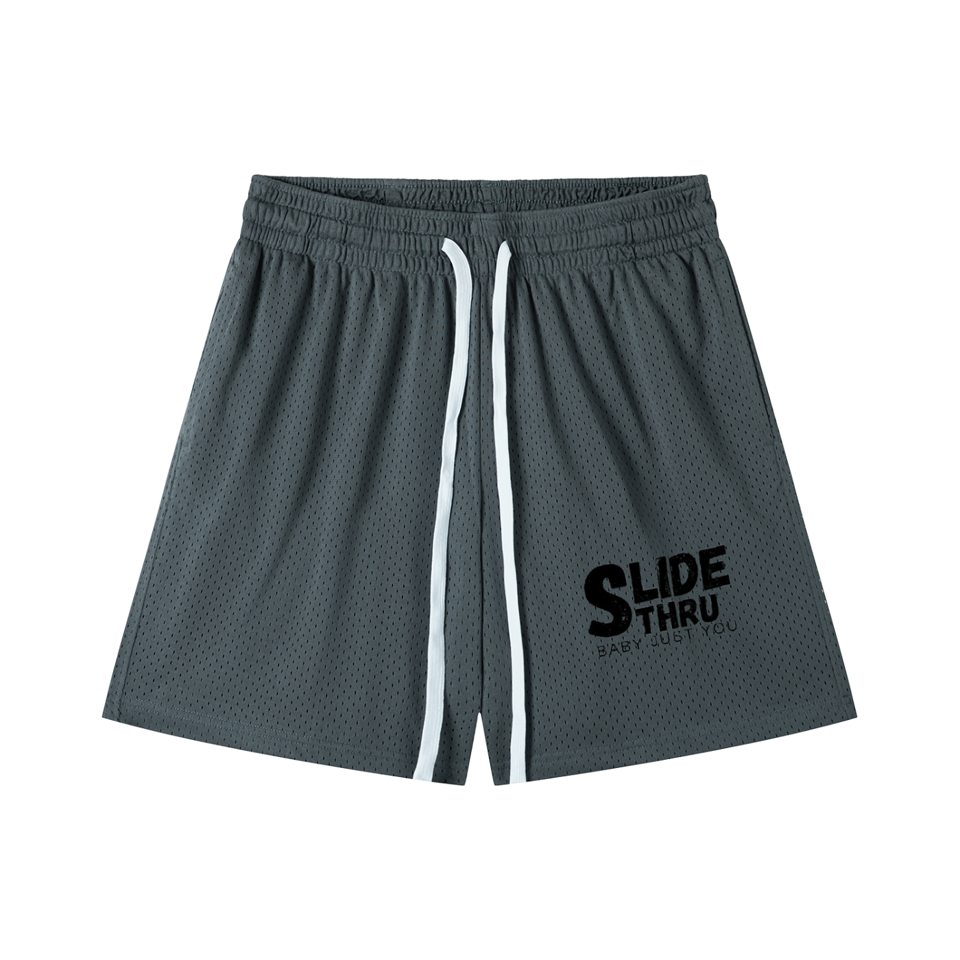 Mesh Drawstring Shorts