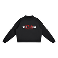 Essential Fleece Mock-Neck Crew Sweatshirt