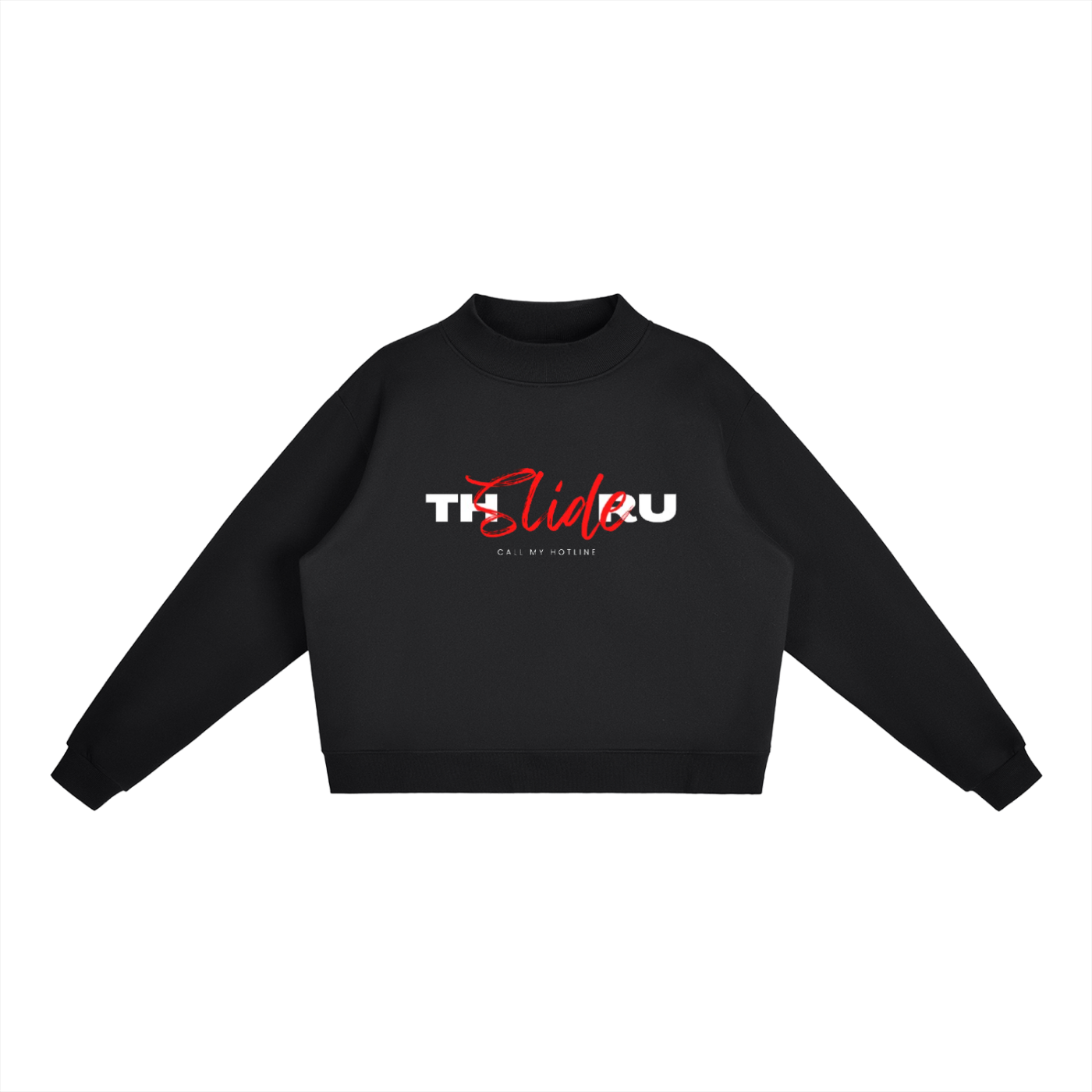 Essential Fleece Mock-Neck Crew Sweatshirt
