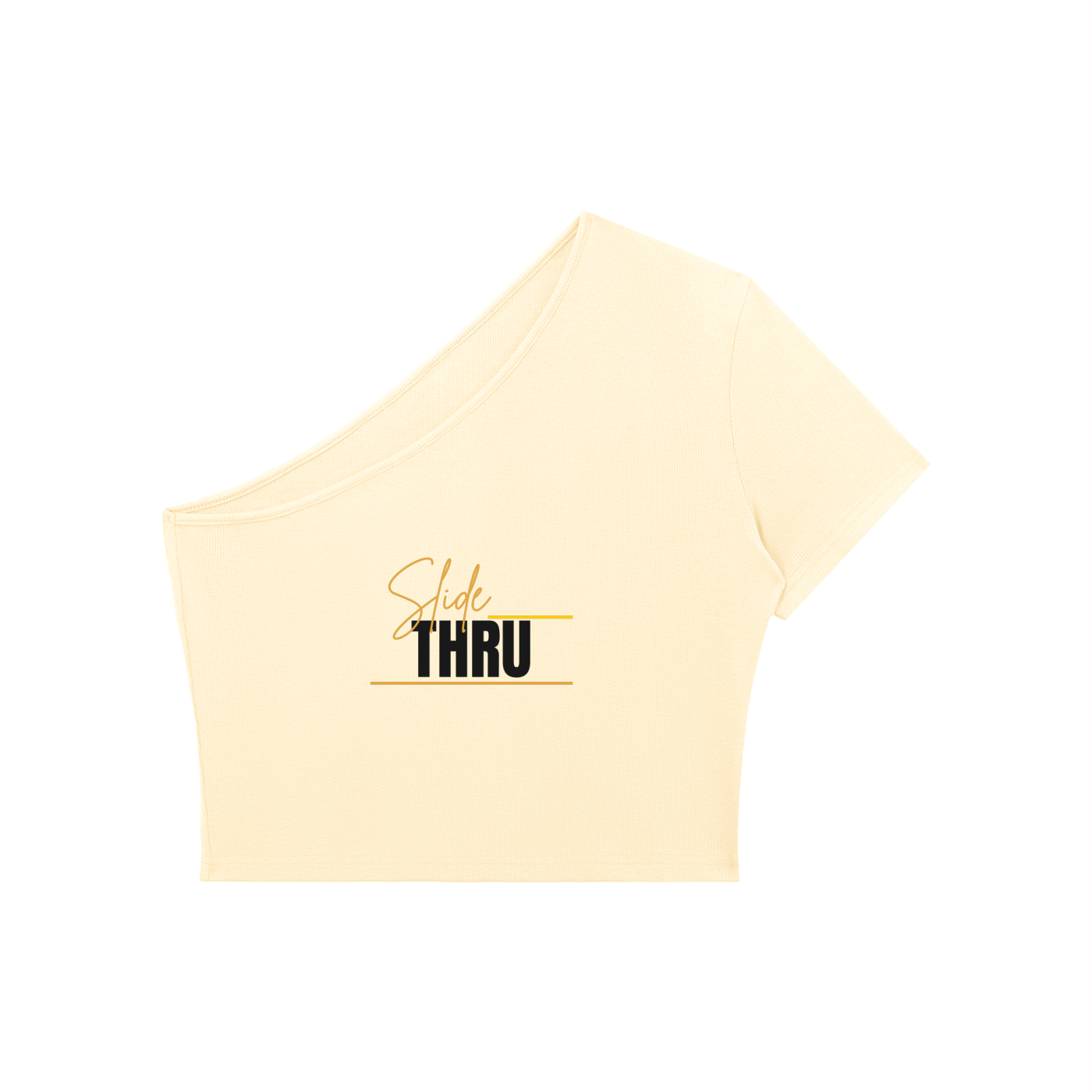 Women's One-Shoulder Crop T-Shirt