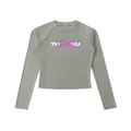 Dyed Washed Raglan Long Sleeve Slim T-Shirt