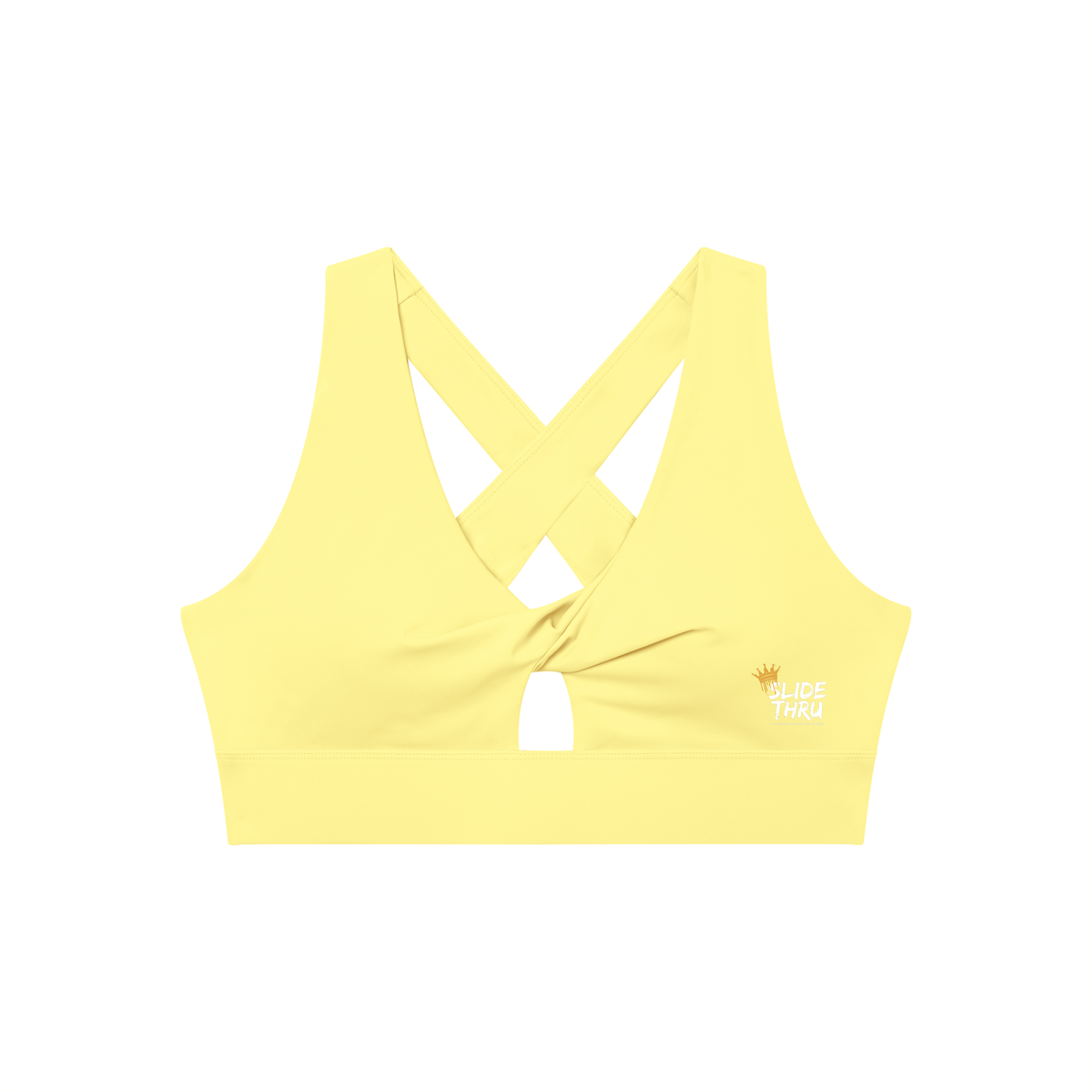 Women's Twist Front V-Neck Sports Bra