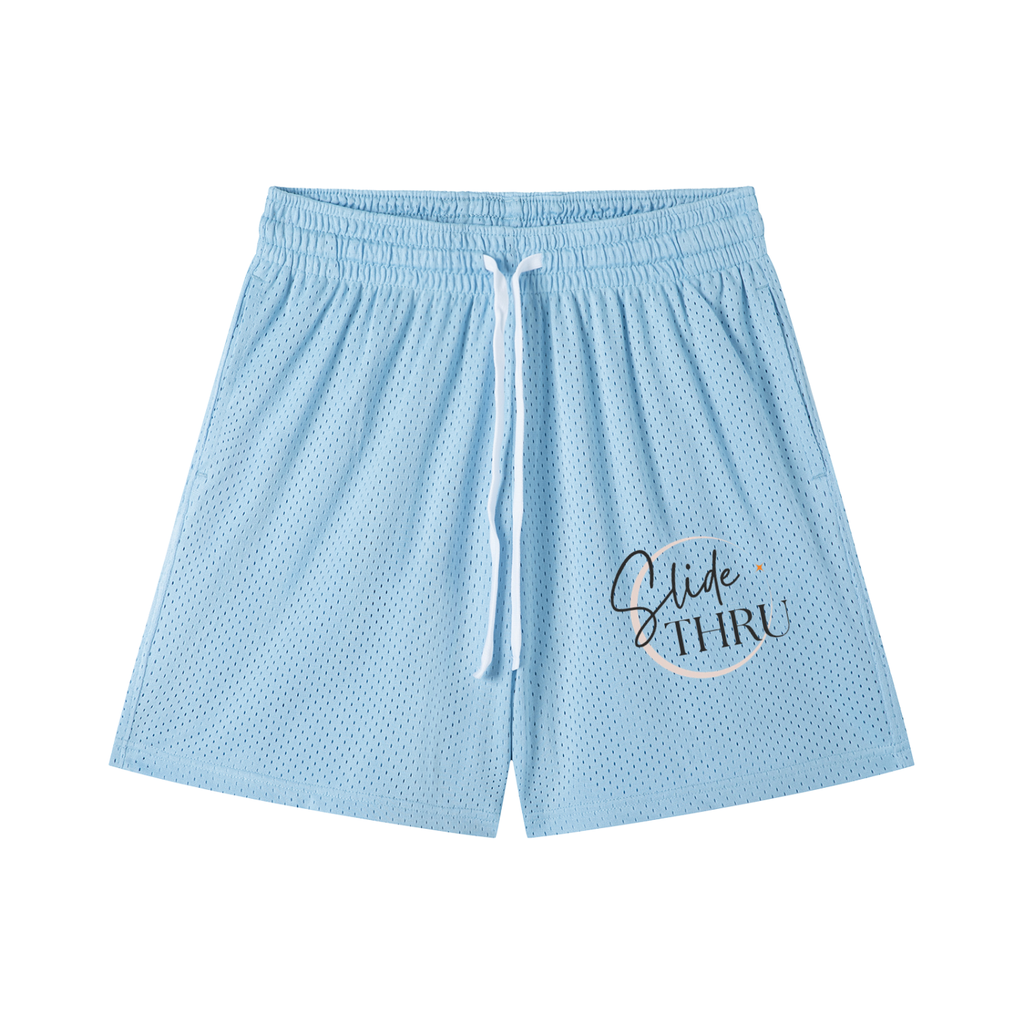 Mesh Drawstring Shorts