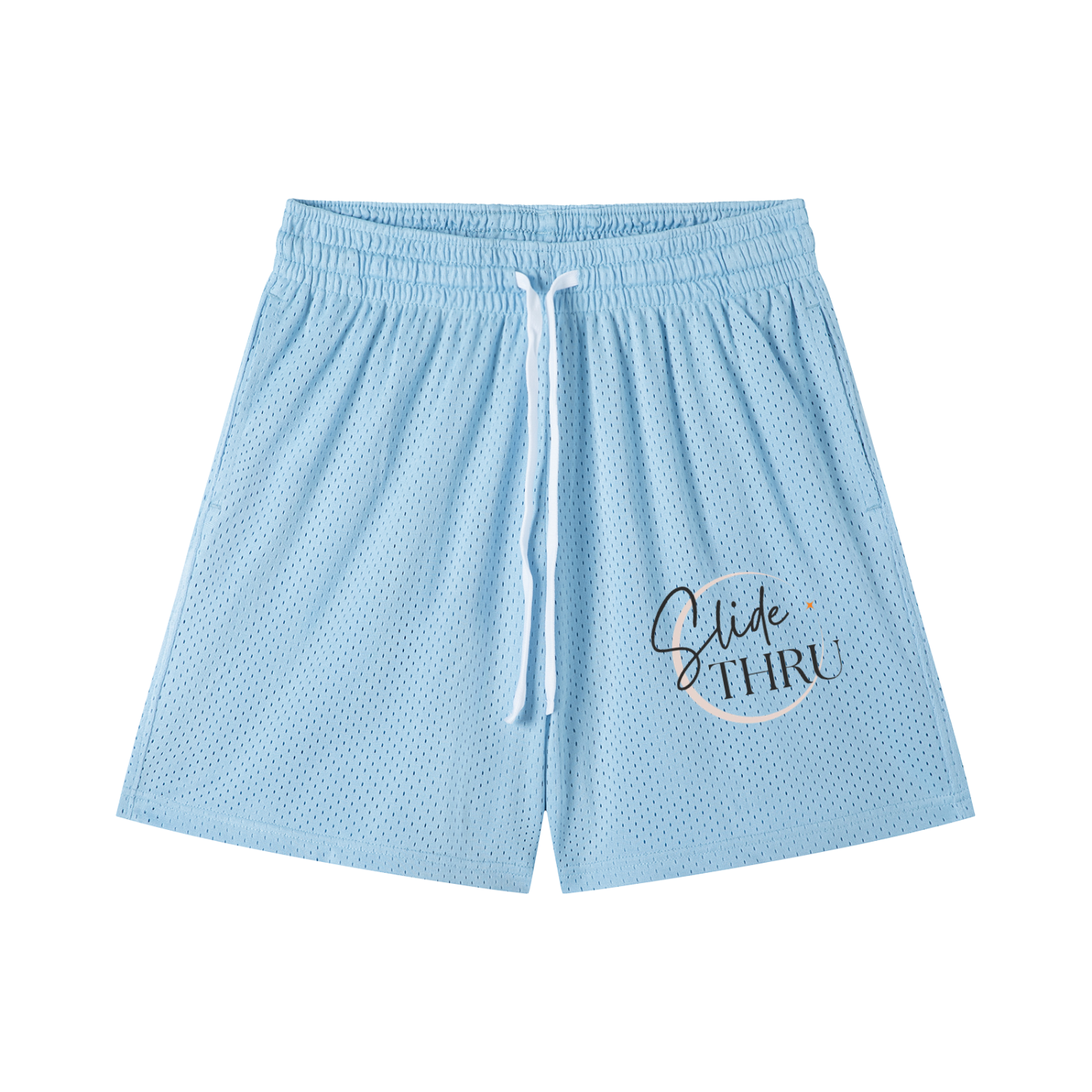 Mesh Drawstring Shorts