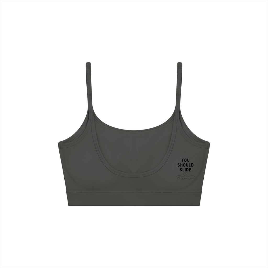 Women's Solid U-Neck Sports Bra