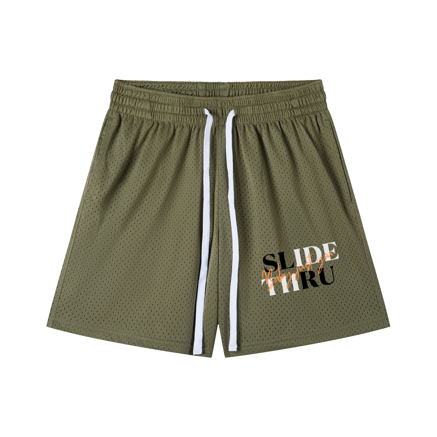 Mesh Drawstring Shorts