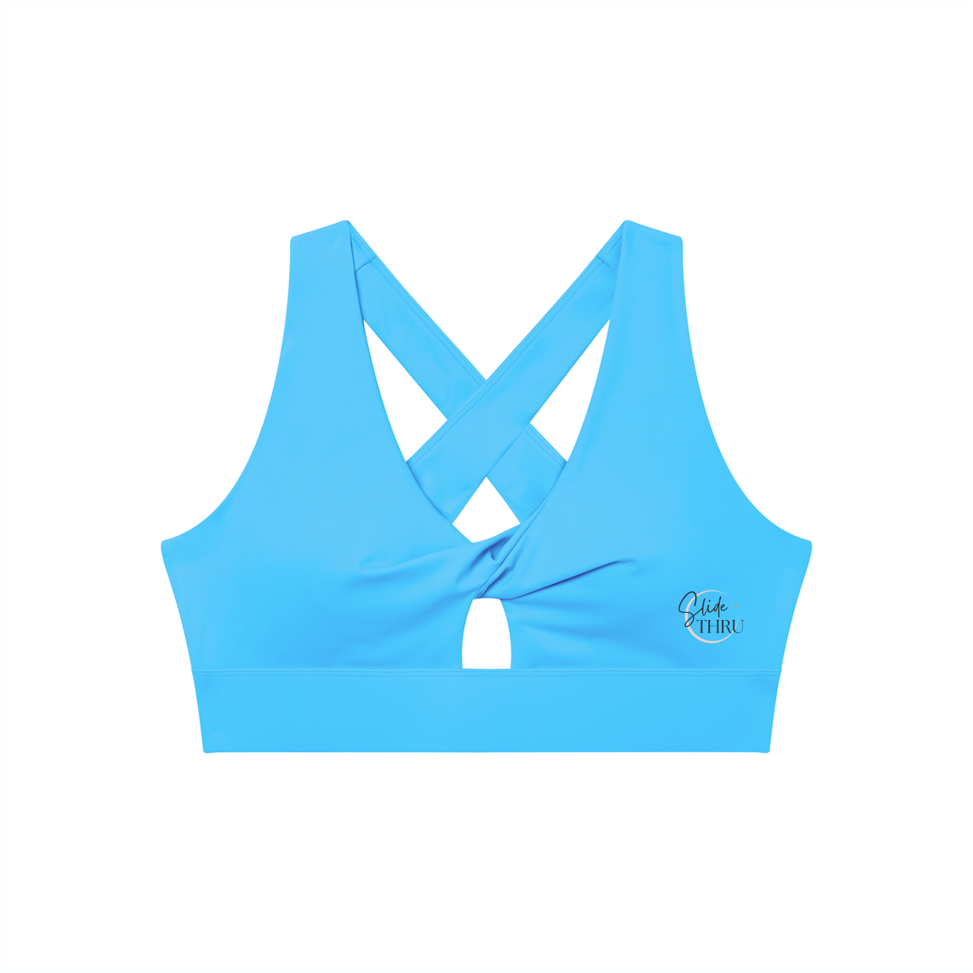 Women's Twist Front V-Neck Sports Bra
