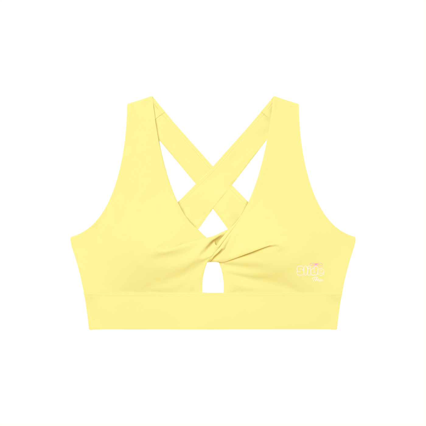 Women's Twist Front V-Neck Sports Bra