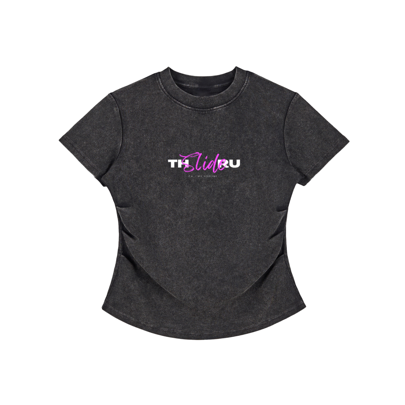 Vintage Washed Bodycon Cotton T-Shirt