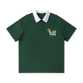 Contrast Collar Raglan Polo Shirt