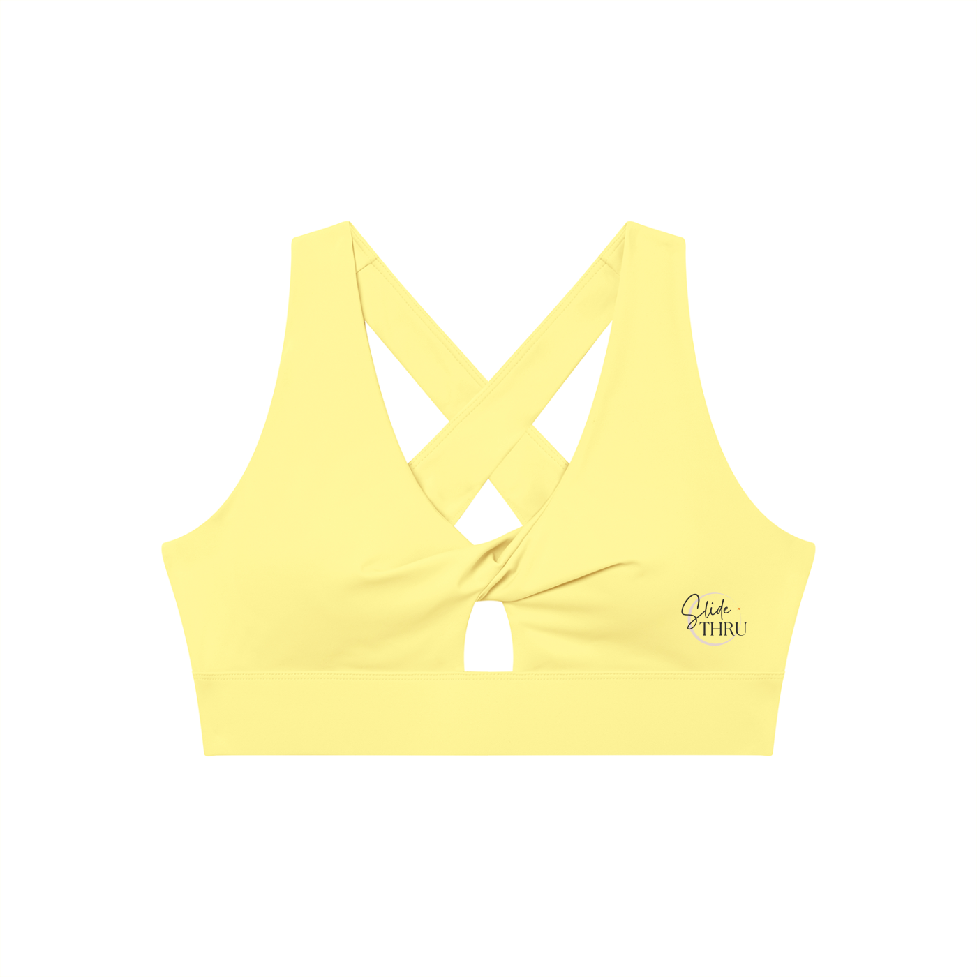 Women's Twist Front V-Neck Sports Bra